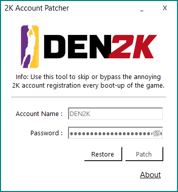 2K Account Patcher by DEN2K